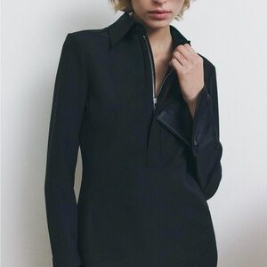 Zara asymmetrical midi dress